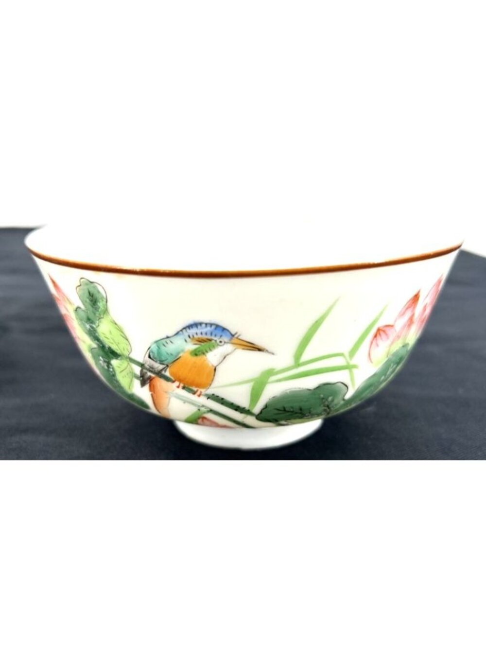 Kutani Bowls Porcelain Floral Rice Soup Hand Painted 4.5" Lot of 2 Vintage - Picture 3 of 9